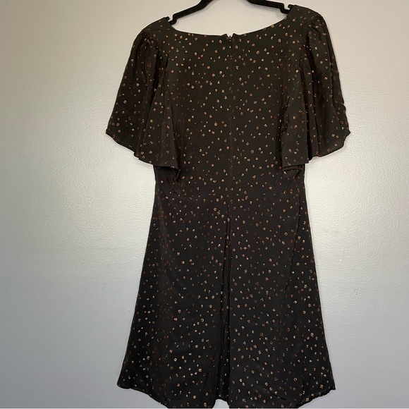 Madewell Lucie V-Neck Smocked Mini Dress in Oval Polka Dot - size 10 - Picture 7 of 15